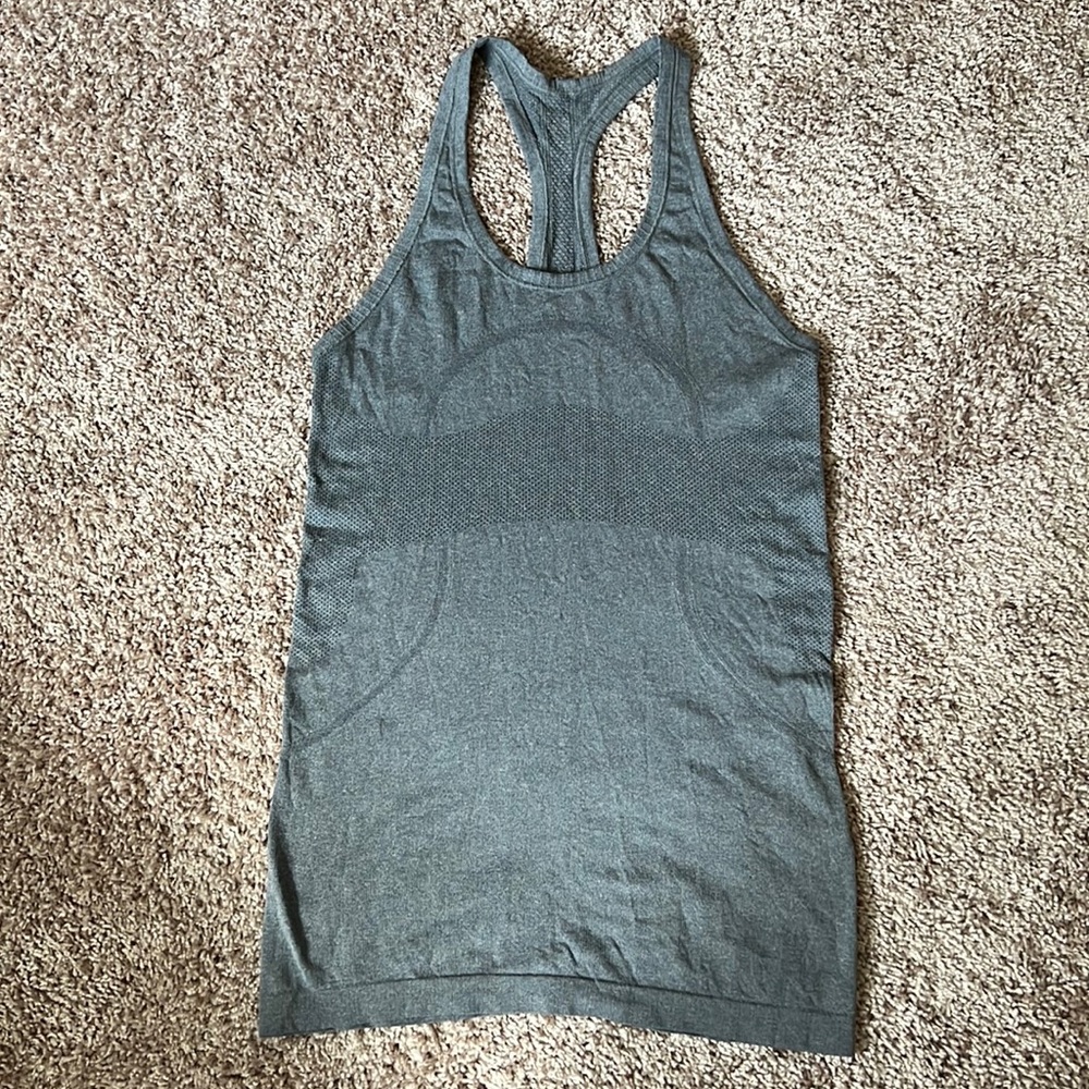 Light Gray Lululemon Swiftly Tank size 6